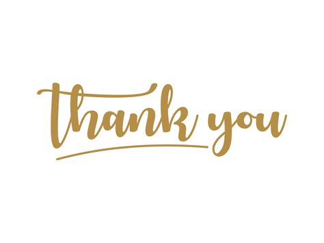 Thank You Card. Gold Text Handwritten Calligraphy Lettering with Square