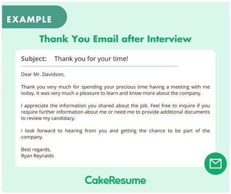 Thank You Email After an Interview (Best Samples + Template)