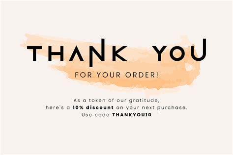 Thank You For Your Order Postcard Direct Sales