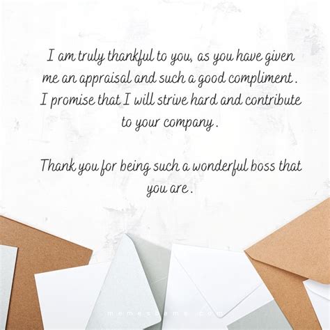 Thank You Note For A Gift From Boss