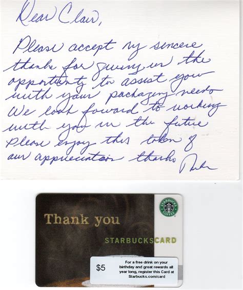 Thank You Note For Gift Certificate