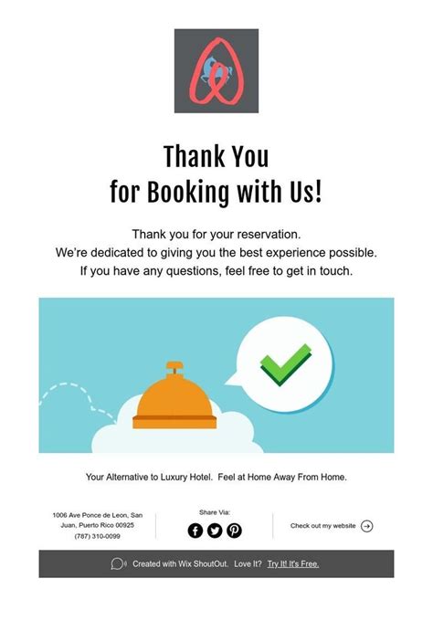 Thank you for your reservation! Let