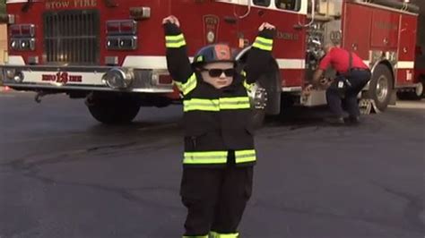 Thanks to Make-A-Wish Foundation, Stow Fire Department welcomes newest firefighter