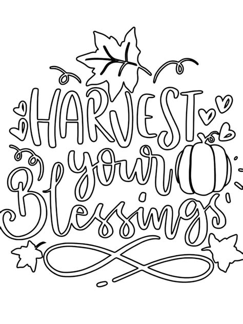 Thanksgiving And Fall Coloring Pages