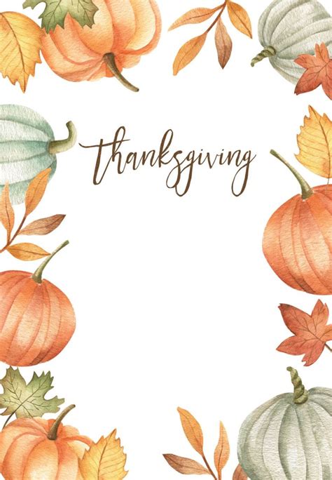 Thanksgiving Blank Template