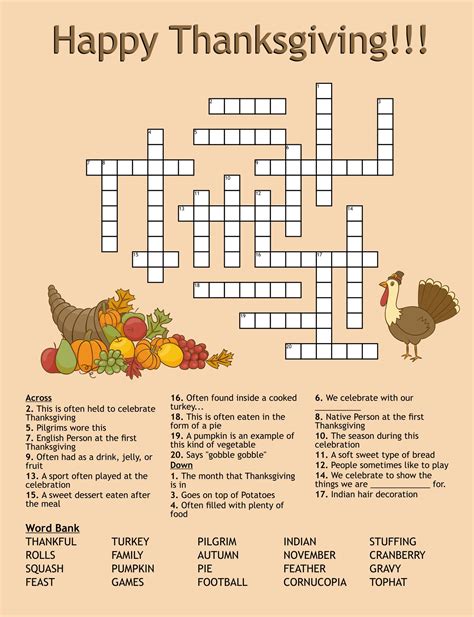 Thanksgiving Game Printable