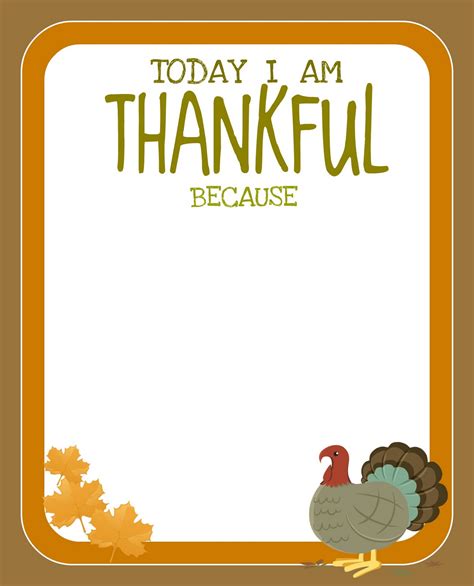 Thanksgiving Printable Templates