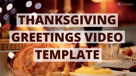 Thanksgiving Video Templates