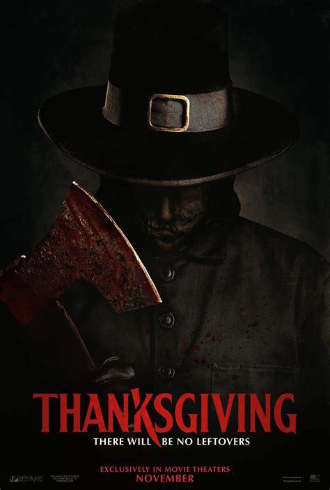 Thanksgiving movie 2023. Thanksgiving DVD and Blu-ray release date was set for January 30, 2024 and available on Digital HD from Amazon Video and iTunes on December 19, 2023. After a Black Friday riot ends in tragedy, a mysterious Thanksgiving-inspired killer terrorizes Plymouth, Massachusetts - the birthplace of the holiday. Picking off residents one by one, … 