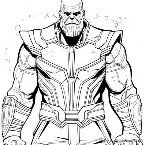 Thanos Coloring Pages