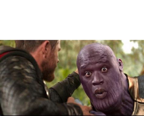 Thanos Shaq Meme Template