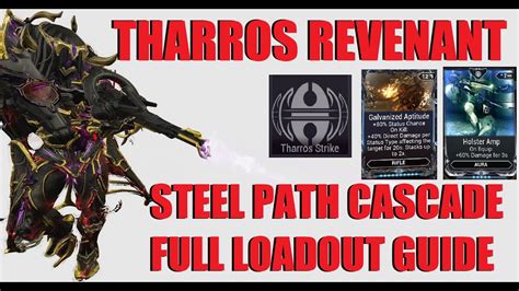 Why Tharros Strike? Because it allows you to very easily deal with heavily armored targets (Currupted Gunners & Bombards, Eximus units and especially Acolytes in Steel Path) with the need to use the Unairu School School and swapping in&out with the operator every 10 seconds (204% Ability Strength means their armor will be completely stripped .... 