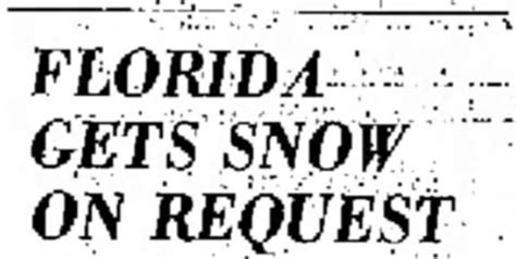 That Time Chicago Sent Snow to Florida WBEZ Chicago