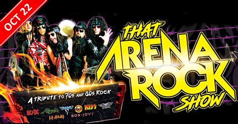 That arena rock show. That Arena Rock Show Hosted By That Arena Rock Show. Event starts on Friday, 22 March 2024 and happening at Tally Ho Theater, Leesburg, VA. Register or Buy Tickets, Price information. 