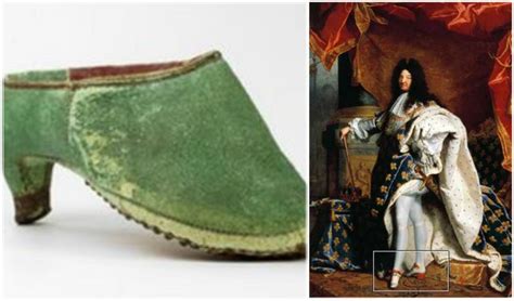 That time men wore high-heels and everything was just …