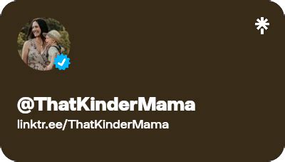 ThatKinderMama Instagram, TikTok Linktree