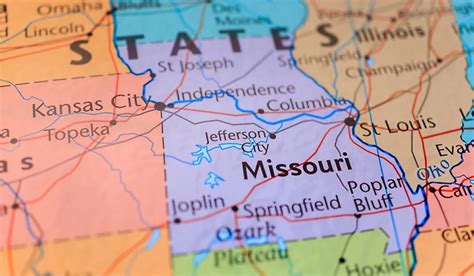 The 'center' of Missouri isn't too far from Jefferson City