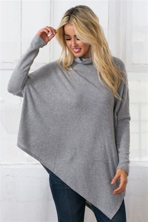 The 1 of 1 is a short navel-to-hip length poncho.. For this particular body shape (rectangular) it can be most flattering to position the poncho diagonally, as suggested for the apple shape, to prevent the body from appearing too boxy across both the midsection and hip area. Speaking of the hip area, if you're a bit self-conscious about your hips (which you shouldn't be because honey, you're ... 