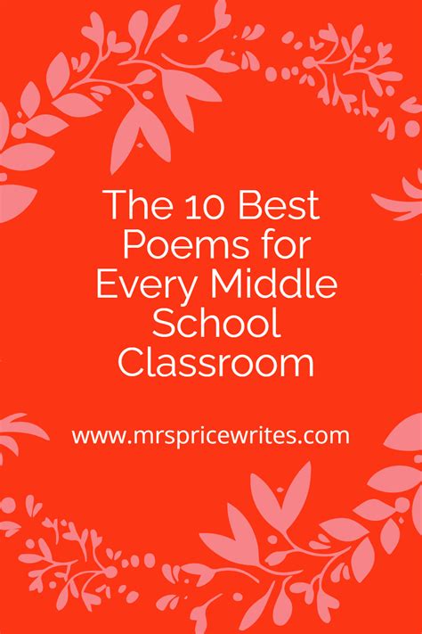 The 10 Best Poems for Every Middle School Classroom