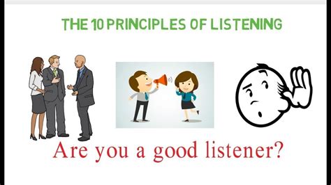 The 10 Principles of Listening SkillsYouNeed