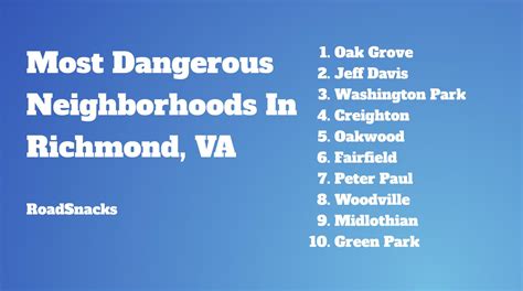 The 10 Worst Neighborhoods In Richmond For 2024 - RoadSnacks