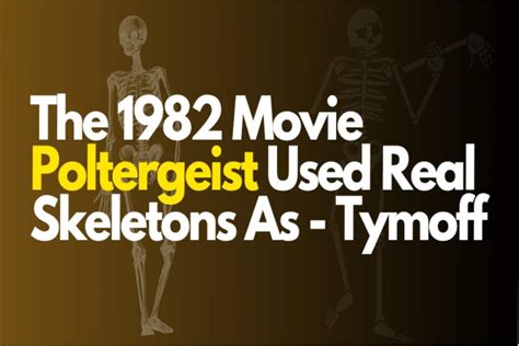 The 1982 movie poltergeist used real skeletons as - tymoff. The terrifying true story behind Steven Spielberg's 'Poltergeist'. Calum Russell. Sat 22nd Oct 2022 05.00 BST. Headed up by Texas Chainsaw Massacre director Tobe Hooper, and written by Hollywood icon Steven Spielberg, the 1982 domestic horror film Poltergeist plays on the everyday fears of suburban life, setting the film in an overly normal ... 