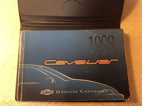 The 1998 chevrolet cavalier owners manual. - Student solutions manual for stewarts calculus by james stewart.