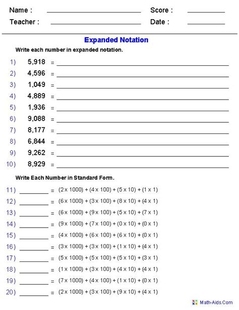 The 25+ best Expanded notation ideas on Pinterest Math notation
