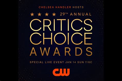 The 29th annual Critics Choice Awards are coming to the CW on Sunday, January 14, 2024
