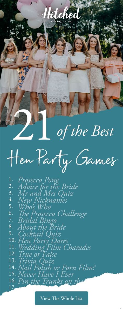 The 37 Best Hen Party Games for You and Your Crew - Hitched