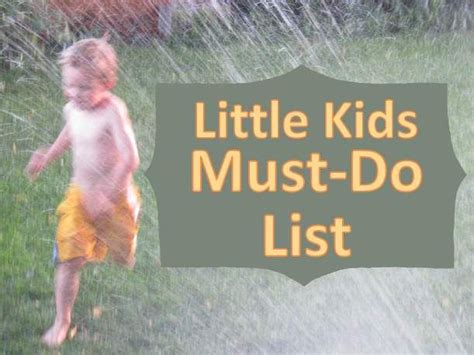 The 4-6 Year Olds Must Do List - Bounceback Parenting