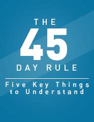 The 45 Day Rule – Class Support