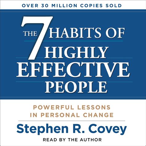 The 7 habits of highly effective people. The 7 Habits of Highly Effective People is easy to understand however hard to apply. This book makes you realize that with much dedication, hard work, and consistency you really can change to become a more effective individual. I love how Stephen Covey gives real life examples that allow you to fully understand the concepts and how they could ... 