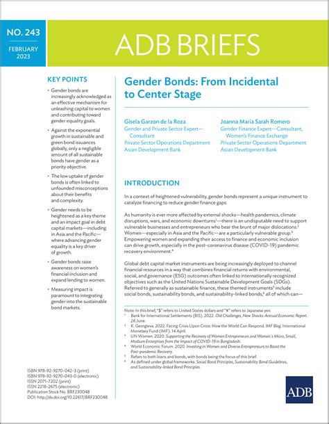 The ADB effectively contextualizes