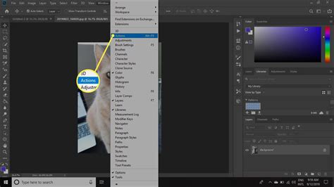 The Actions Palette for Batch Processing in Photoshop