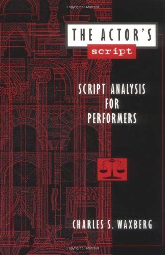 The Actor 39 S Script Script Analysis For Performers