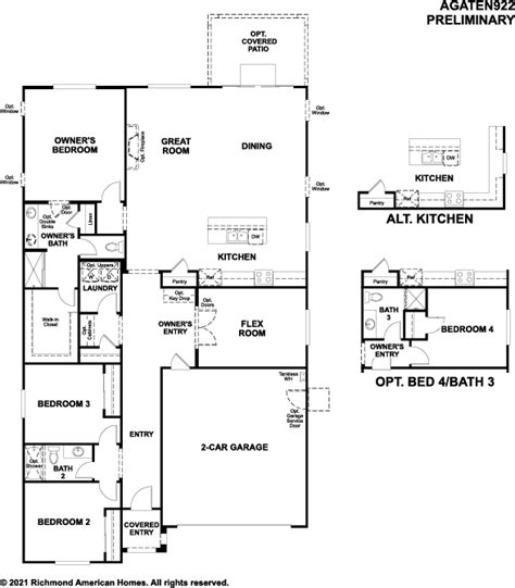 The Agate Floor Plan by Richmond American Homes - YouTube