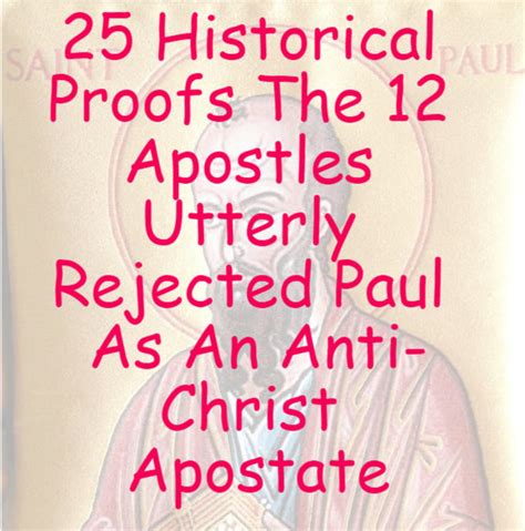 The Apostle Paul: Rejected - MarkFoster.NET