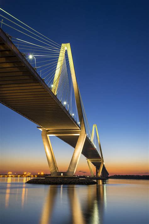 The Arthur Ravenel Jr. Bridge at Sunset 22 Art Print