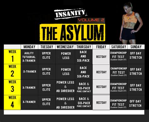 The Asylum Insanity Calendar