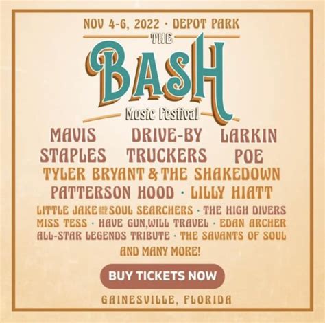 The BASH Music Festival, Depot Park, Gainesville, 5 November 2024