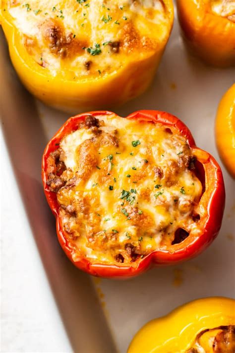 The BEST Stuffed Bell Peppers Recipe With Ground Beef