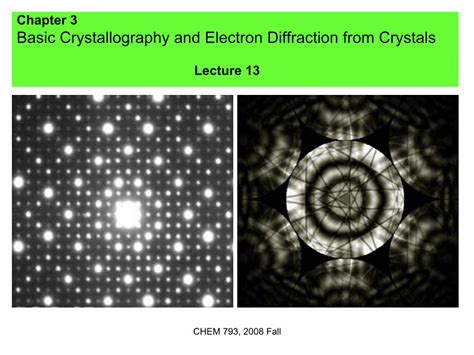 The Basics Of Crystallography And Diffraction