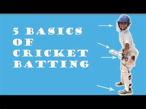 The Basics of Cricket Batting - EzineArticles