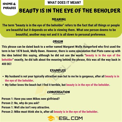 The Beauty is in the Eye of the Beholder - PapersOwl.com