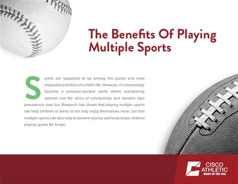 The Benefits Of Playing Multiple Sports Cisco Athletic