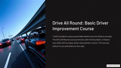 The Benefits of The Basic Driver Improvement Course Safety Council of