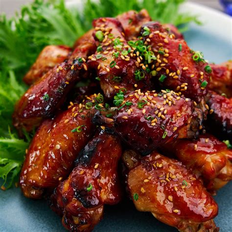 The Best Asian Teriyaki Chicken Wings (Glazed in Honey) Recipe