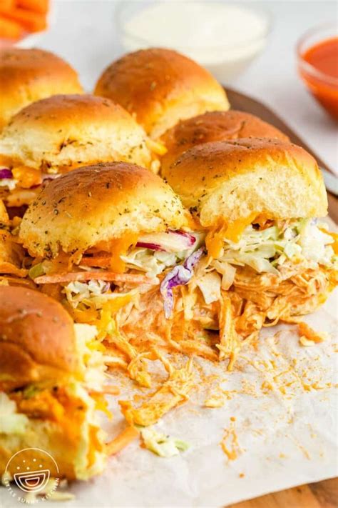 The Best Buffalo Chicken Sliders - Little Sunny Kitchen