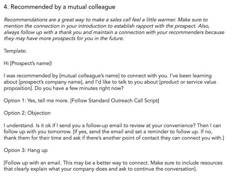 The Best Cold Call Script Ever Template